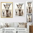 thumbnail image 4 of Designart "Alpaca Wool Grace Grey Comfort II" Animals Framed Wall Art - Traditional Grey Alpaca Entryway Framed Wall Art Print, 4 of 6