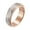 Rose Gold, variant on Men's and Women's Stainless Steel 6MM Sandblasted Diagonal Engraving Lucky Relaxation Rotatable Ring Rainbow Size 10