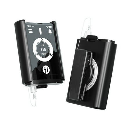 iLet Insulin Pump Holder for Beta Bionics iLet Bionic Pancreas with 360° Rotating Belt Clip, iLet Insulin Pump Case Accessories, iLet Bionic Accessories for Diabetic (Black and White)