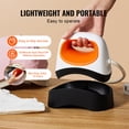 thumbnail image 3 of KFFKFF Cap Press Device, Compact Cap Heating Press with Trio Heat Settings, Features 6.1 x 3.5 inch Curved Plate, Secure Stand & Glove, Auto Power-Off, White, 3 of 9
