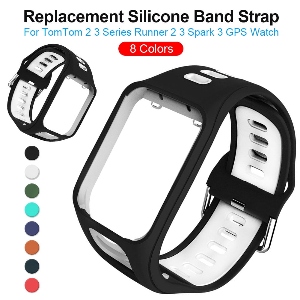 FUNKID Compatible for Smartwatch Wirstbands Tomtom Runner 2/3,Spark 3,Golfer 2 Adjustable Straps Replacement Bands 
