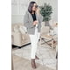 thumbnail image 3 of Abrigo PRETTYGARDEN de Forro Sherpa de Piel Sintética Gris Oversize M, 3 of 8