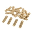 thumbnail image 5 of 20 Pcs Retro Labels PU Leather Label Tags Buttons Apparel Handmade , 45x12x1mm Gold, 5 of 6