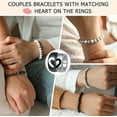 thumbnail image 3 of Couple's Matching Bracelet Set, perfect for boyfriends and girlfriends, husbands and wives, as Valentine's Day, anniversary, birthday, or engagement gifts., 3 of 5