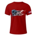 thumbnail image 5 of UngA America 250th Anniversary Shirt, Mens American Flag Shirt 4th of July T-Shirt USA Flag 1776 Patriotic Graphic Tee Short Sleeve Memorial Day Tops (Red,XL), 5 of 7