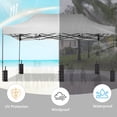 thumbnail image 2 of Ainfox 10x20 Heavy Duty Pop up Canopy Tent with Weighted Sandbags,Outdoor Shade Instant Folding Event Gazebo with Wheeled Bag,White, 2 of 10