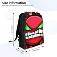 thumbnail image 2 of Lsque Geometry Dash Travel Laptop Backpack, Business Slim Sturdy Laptops Backpack, Water Resistant College School Computer Bag Gift for Men & Women Fits 15.6 Inch Notebook, 2 of 6