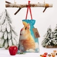 thumbnail image 6 of Fuzoiu Cloud Cute Hamster Print Christmas Gift Bag,Burlap Gift Bag with Drawstring Closure & Hang Tag,Perfect for Holidays, Birthdays, and Special Occasions-Small, 6 of 7