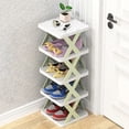 thumbnail image 1 of Slim 5 Shoe Cabinet, 5 Tier Vertical Shoe Rack, Shoe Organizer, Sturdy Shoe Rack, Green, 1 of 5