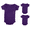 Purple Mountain - 3 Pack, variant on Mato & Hash Unisex Baby Cotton Infant Baby Toddler One Piece Lap Shoulder Jumpsuit