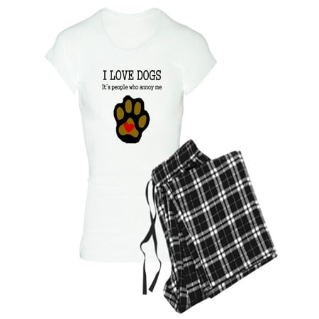 

CafePress - I Love Dogs People Annoy Me Pajamas - Women s Light Pajamas