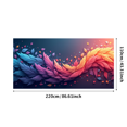 thumbnail image 3 of Neon Geometric Star Banner Backdrop Futuristic Cosmic Wall Art for Party Decorations Events Room Decor Photography Props and Background, 3 of 4
