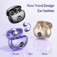 thumbnail image 6 of LAATIKUI Bluetooth headphones M97 ear-mounted high-sound quality open headphones Purple, 6 of 21