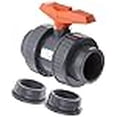 thumbnail image 3 of GF Piping Systems PVC True Union Ball Valve, Two Piece, PTFE Seat, FPM Seal, 1" Socket/NPT Threaded, 3 of 4