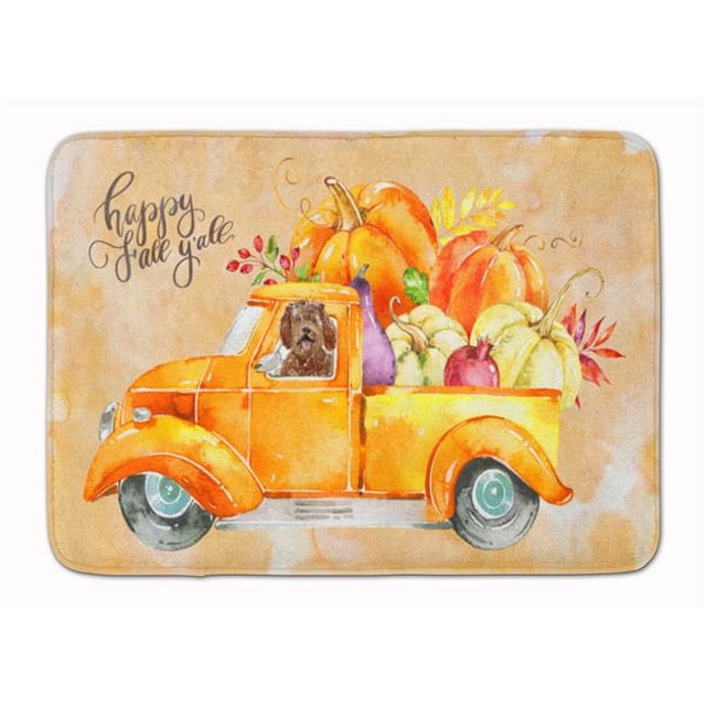 Carolines Treasures CK2623RUG Automne Récolte Labradoodle Machine Lavable Mémoire Mousse Tapis