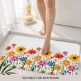 thumbnail image 6 of Sunflower Doormat Outdoor Entrance 16"x24", Spring Floral Colorful Summer Botanical Absorb Moisture Dirt Door Mats, Non-Slip Rubber Backing Floor Mats Indoor, Low-Profile Front Door Rugs, 6 of 9