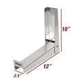 thumbnail image 5 of Extreme Max 5001.6672 Universal Aluminum Folding Tire & Cable Wall Hanger for Race Trailer, Garage, Shop, Enclosed Trailer, Toy Hauler - Silver, 5 of 5