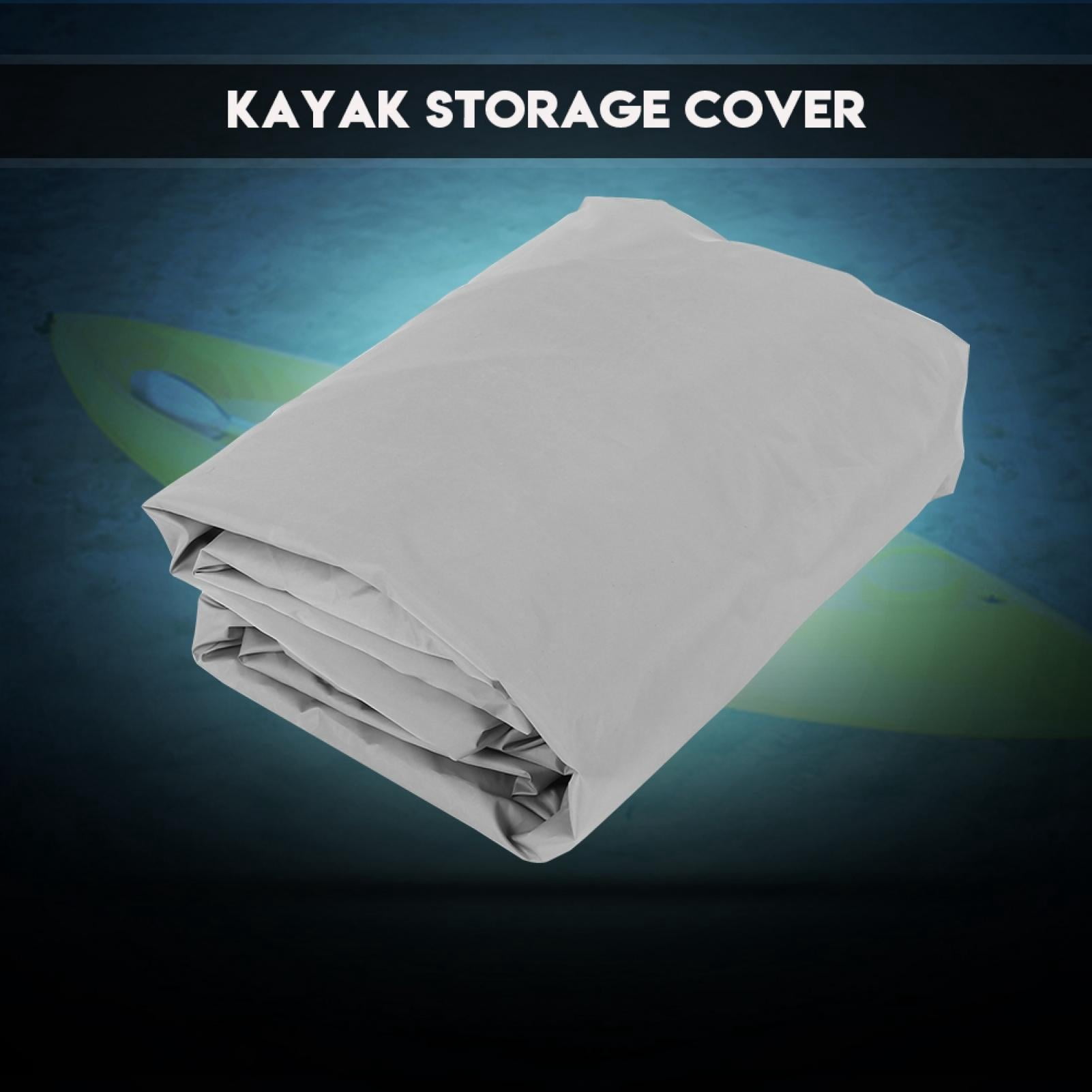 WALFRONT 4.5m Waterproof UV Sun Protection Storage Dust Cover for 3.6-4m Kayak Boat Canoe, Waterproof Kayak Cover, Kayak Storage Cover