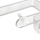 thumbnail image 2 of Porte-rouleau de papier toilette mural en acrylique transparent sans perçage pour salle de bain et cuisine, 2 of 4
