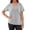 Light Gray, variant on Women's Post T Shirt Round Neck Button Front Casual Comfort Pure Color Top For All Seasons With Easy Care Athletic Long Sleeve Shirt Women Fitted Workout Tee Shirts Women Women Summer(Red,L)