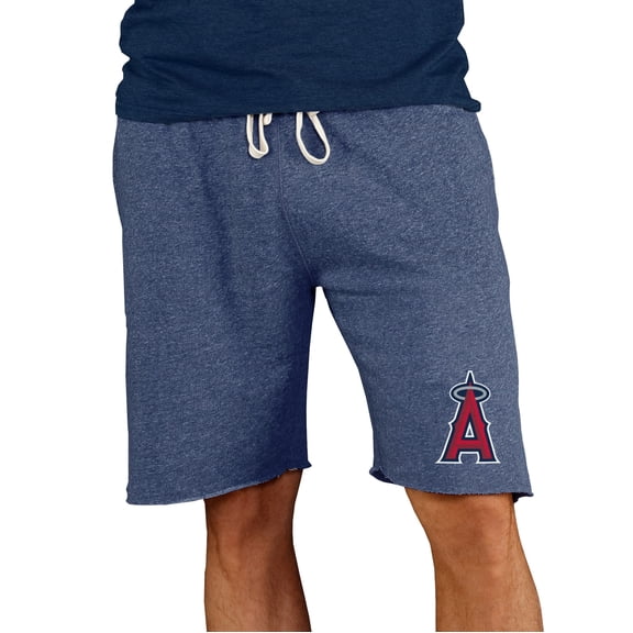 Men's Concepts Sport Navy Los Angeles Angels Mainstream Terry Shorts