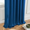 thumbnail image 5 of Topfinel 100% Blackout Luxury Velvet Curtain, 84 Inches Long Rod Pocket Back Thermal Insulated Noise Reduce Curtains for living room Bedroom, 2 Panels,52 x 84 Inch,Navy Blue, 5 of 10