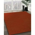 thumbnail image 3 of Ahgly Tapis d'Intérieur Lavable en Machine Carré Transitionnel Rouge Brun, 5 Pieds Carré, 3 of 7