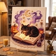 thumbnail image 4 of Halloween Diamond Art Kit Framed Stretched Canvas Ghost Pumpkin Pearl Art Canvas Self-Framed & Easy to Hang for Home Decor Wall Art Beginner Crafts & Seasonal Party Gifts by MPOISVA, 4 of 9