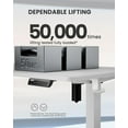 thumbnail image 6 of ErGear Electric Standing Desk, 44 x 24 Inches Height Adjustable Stand up Desk, Sit Stand Home Office Desk, with Two-Piece Desktop (White), 6 of 6