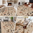 thumbnail image 5 of 5x8 Area Rugs for Living Room, Farmhouse Non Slip Area Rugs for Kitchen Bedroom Entryway, Vintage Country Farm Animals Brown Washable Carpet Runner Rug Floor Mats for Bedroom Home Decor, 5 of 8