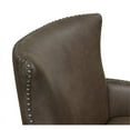 thumbnail image 4 of Pemberly Row Faux Suede Accent Chair with Nailhead Trim in Brown Bear, 4 of 5