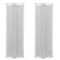thumbnail image 1 of 2 Pcs 10 Pouces Purifi d'Eau en Acier Inoxydable 304 Peut Être Nettoyée et Réutilisée Élimine Efficacement les Impuretés 20 Microns, 1 of 5