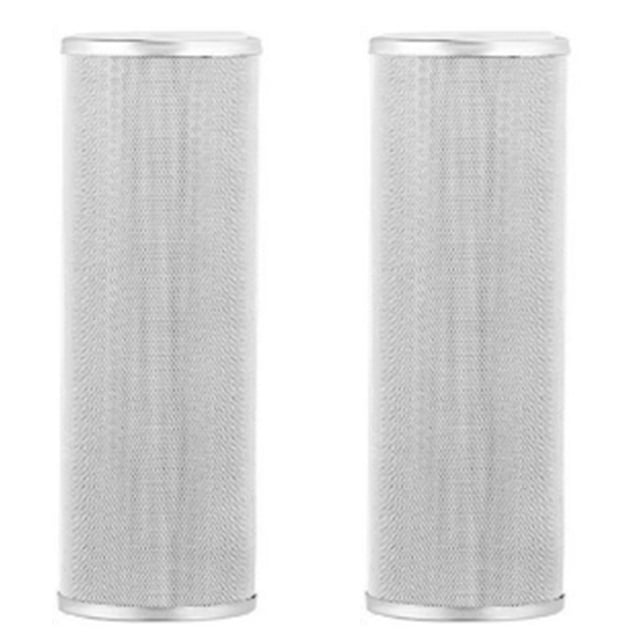 2 Pcs 10 Pouces Purifi d'Eau en Acier Inoxydable 304 Peut Être Nettoyée et Réutilisée Élimine Efficacement les Impuretés 20 Microns