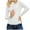 White, variant on Wancir Women’s Cute Cropped Sweater Top Cable Knit Crew Neck Pullover Light Weight
