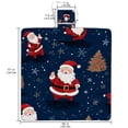 thumbnail image 2 of Santa Claus Canvas Picnic Mat Waterproof Portable Foldable Outdoor Beach Blanket, 2 of 6