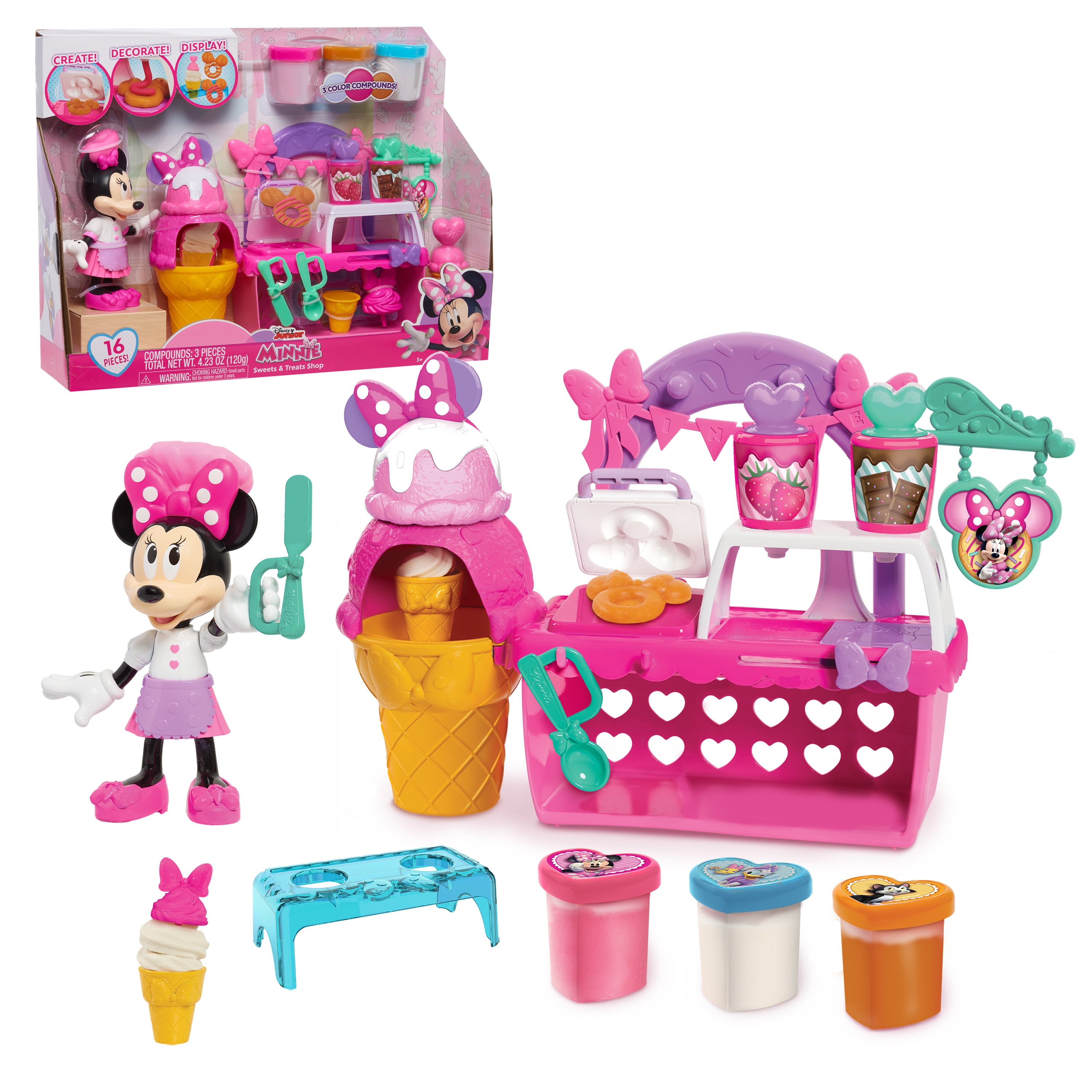 Buy Disney Junior Minnie Mouse Sweets And Treats Shop 16 Piece Pretend