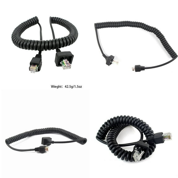 US 2-4 Pack The 8 Pin Replacement Speaker Mic Cable for Kenwood TK-/8108/868G
