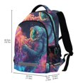 thumbnail image 2 of FORMRS Unisex Backpack Elementary School Travel Bookbag with Reflective Stripes, Space Astronaut, 2 of 7