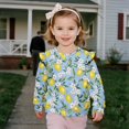 thumbnail image 3 of DISNIMO Lemon Floral Printed Pullover for Toddler Girl Long Sleeve Sweatshirt Casual T-Shirts Lightweight Pullover Sweatshirt for Fall Winter 3-4 Years, 3 of 7