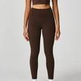 thumbnail image 2 of oelaio Workout Tights for Women Seamless Scrunch Leggings Butt Lifting Gym Yoga Pants High Waisted Athletic Leggings Brown XL, 2 of 6