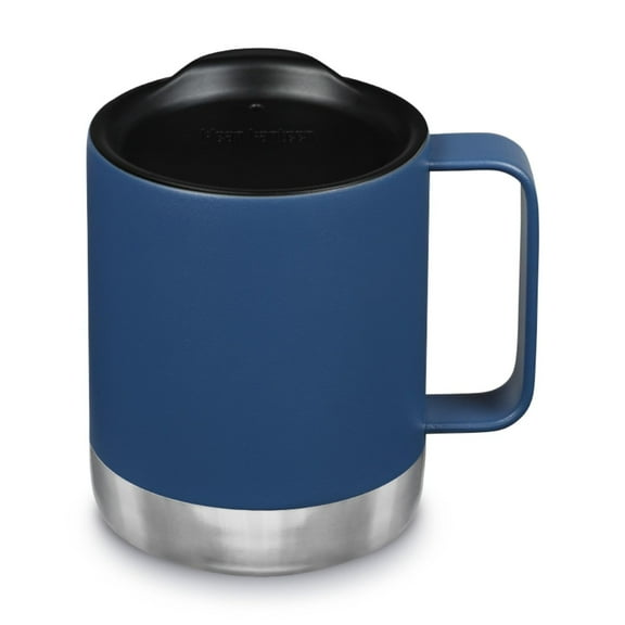 Klean Kanteen Camp Mug - Stainless Steel, Vacuum Insulated Coffee Mug - For Hot & Cold Drinks - With Splash-Proof Lid - Dark Denim, 12 oz