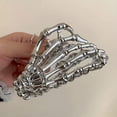 thumbnail image 6 of Metal Skull Hand Hair Clip, 1Pc Hair Claw Clip for Thin Hair Punk & Y2K-Style, 6 of 7