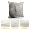 thumbnail image 4 of YINGXI  Throw Pillow Covers Sparkly Pink Rose Gold Glitter Marble Texture Decorative,Soft Square Cushion Pillowcase for Couch Sofa Bed 24x24in, 4 of 5