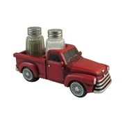 DWK Vintage Red Truck Salt and Pepper Shaker Set - 6"