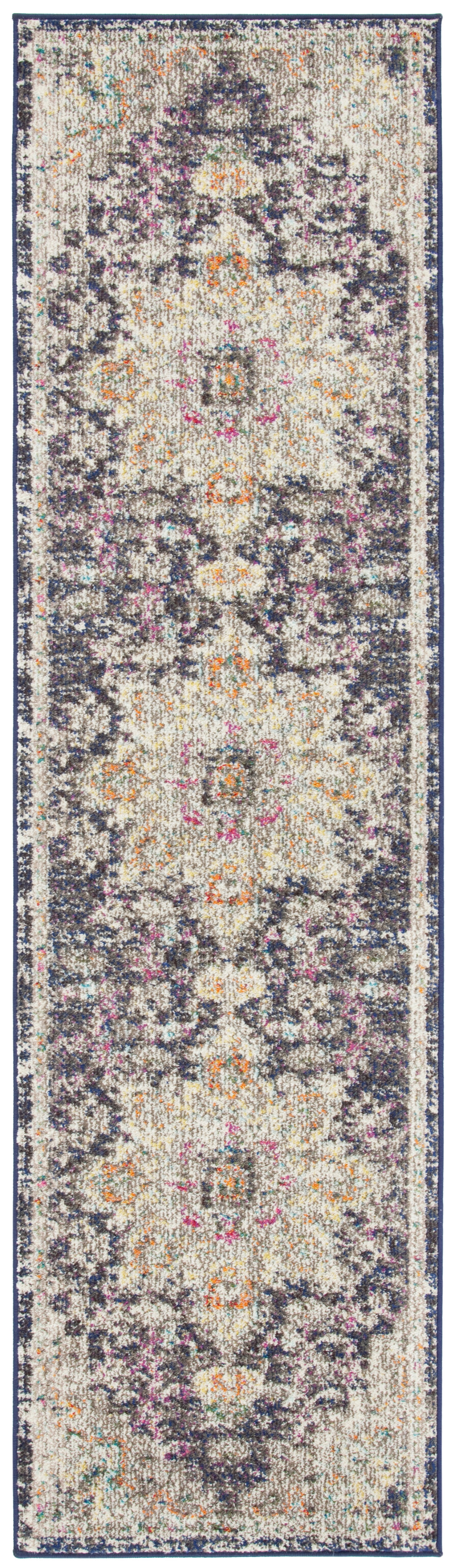 SAFAVIEH Madison Dalia Oriental Runner Rug, Black/Gold, 2'2" x 16'
