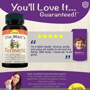 Tin Man's Turmeric | Fast Acting Joint Support Supplement - Glucosamine Chondroitin Supplements MSM Complex - with Boswellia, Quercetin for Joints, Bones, Knees & Mobility - Iwalu USA - 180 Capsules