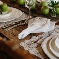 thumbnail image 4 of Paquete de 10 servilleteros de plata con huecos de metal, servilleteros universales, decoración de mesa, servilletero, anillo para boda, fiesta, cena, aniversario, fiesta navideña, 4 of 4