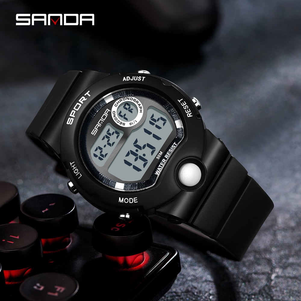 SANDA 2022 New Casual Women's Watches Waterproof Fashion Digital Watch Women Wristwatches for Female Clock Relogio Feminino 6035