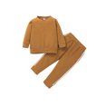 thumbnail image 1 of FAROOT Tenues Décontractées, Chandail à Manches Longues Col en V + Pantalons, 1 of 9