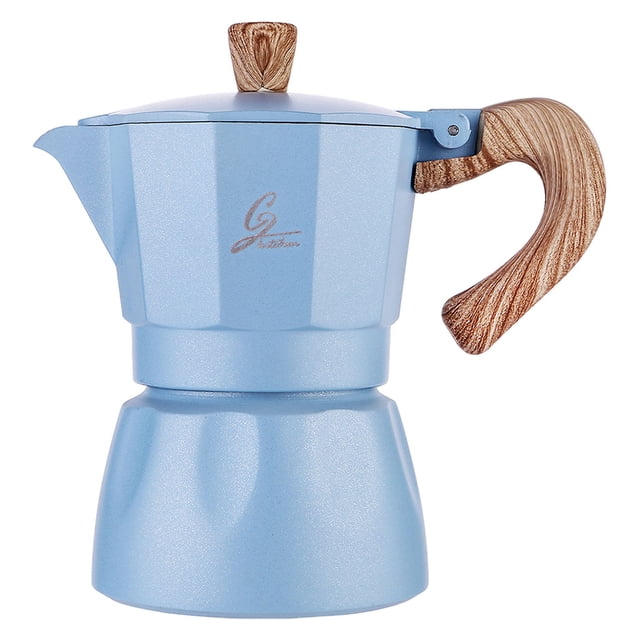 Cafetera Espresso Sunnimix 1pc 6cup Para Amantes Del Café Regalos Azul Fabricante de moka